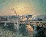 Pont Boieldieu, Soleil couchant, 1896. (Birmingham Museum and Art Gallery, Royaume-Uni)