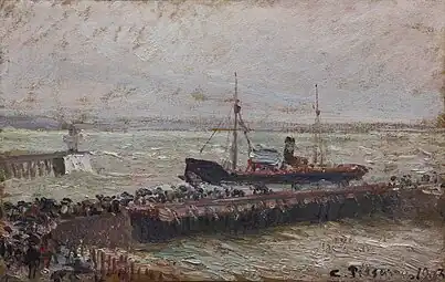 Bateau entrant dans le port du HavreCamille Pissarro, 1903Dallas Museum of Art