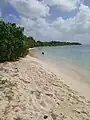 Plage de la pointe d'Antigues et pointe des Mangles.