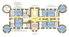 Plan du premier étage.