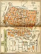 Plan de Sfax en 1903.