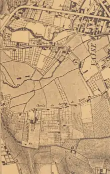 Détail du quartier de Vaise (1847).