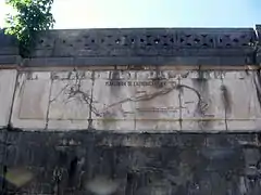 Plan général de l'aqueduc de Besançon, du château d'eau de la source d'Arcier.