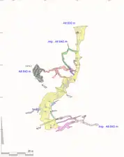 Plan de la grotte de Sainte-Araille.