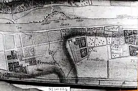Plan d'intendance du château de Fromont. Seconde moitié du XVIIIe&nbsp;siècle.