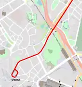 Plan des voies en 1912.