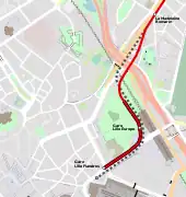 Plan des voies en 1994.