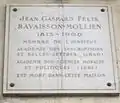 No&nbsp;11 : plaque commémorative pour Félix Ravaisson.