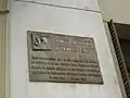 Plaque en souvenir d'Émile Chanoux, rue Jean-Boniface Festaz à Aoste