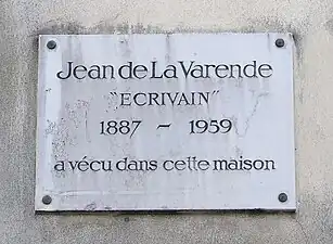 Plaque au no&nbsp;165.