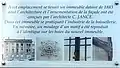 Une plaque indique qu'à l'emplacement de l'actuel no&nbsp;153 se tenait une ancienne fabrique de boissellerie dont l'immeuble, conçu par C. Jance, comme d'autres immeubles du quartier, datait de 1883.