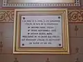 Plaque commémorative.