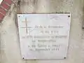 Plaque commémorative du 4e&nbsp;bataillon de marche de Normandie (FFI) a été formé au quartier Tilly (Évreux) en septembre 1944.