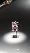 Plaque de ceinture de la parure de rubis et diamants de S.A.R Madame la duchesse d'Angoulême.