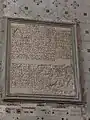 Plaque du vœu de 1636.
