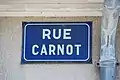 Aujourd'hui, de nombreuses rues portent le nom Carnot.