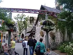 Zone du château du Roi Samson et du parcours.