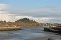 Ploubazlanec : la tour de Kerroc'h vue du port de Paimpol.