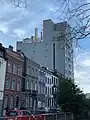 Depuis la rue Renoz.