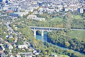 Le Pont Butin vu du ciel.