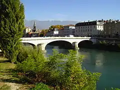 L'Isère en sortie de Grenoble