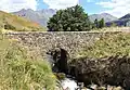 Pont de Pountou sur le Gave d'Aspé.