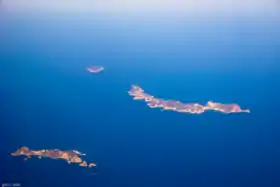 L'île Ponza dans l'archipel des Îles Pontines.