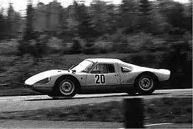 Porsche 904 V8 de l'équipage Bonnier/Rindt aux 1&nbsp;000&nbsp;km du Nurburgring en 1965