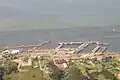 Vue aérienne du port de Caraquet