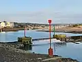 Porte du port à flot seuil à 5&nbsp;mètres et ses balises