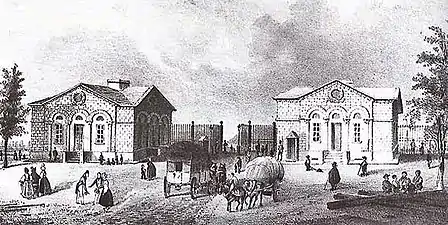 La Porte de Ninove en 1816.