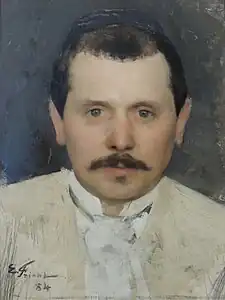 Emile Friant, Portrait de Georges Jeanniot, 1884.