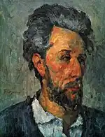 Paul Cézanne : Portrait de Victor Chocquet (1875), huile sur toile, 45,7&nbsp;×&nbsp;36,8&nbsp;cm, collection Lord Victor Rothschild, Cambridge.
