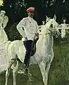 Felix Felixovitch, comte Soumarokov-Elston, prince Ioussoupov, époux de la précédente, en 1903. Huile sur toile, Musée russe de Saint-Pétersbourg.