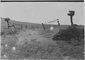 Position de la 26e&nbsp;batterie du 47e&nbsp;RAC au nord de Thessalonique, juin 1916.