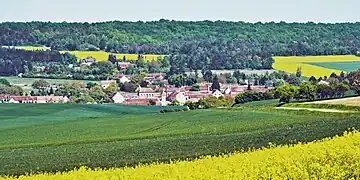 La Postolle entre agriculture et forêt.