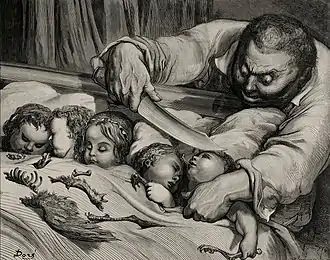 L'Ogre du Petit Poucet (AT&nbsp;327B), illustr. Gustave Doré