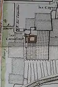 rue des carmélites donnant sur le couvent éponyme.