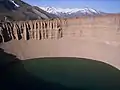 Tablier d'éboulis autour d'une doline d'effondrement (Pozo de las Animas (es)).