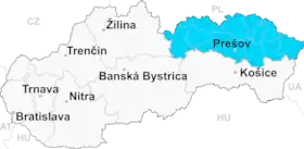 Localisation de Stropkov