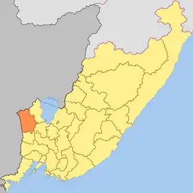 Localisation de Raïon de Pogranitchny