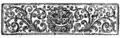 Bandeau du XVIIIe&nbsp;siècle.