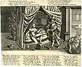 Caricature satirique allemande du XVIe&nbsp;siècle montant l'inefficacité de la ceinture.