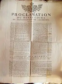 Le Directoire tire les conclusions.