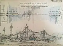 Projet de pont transbordeur