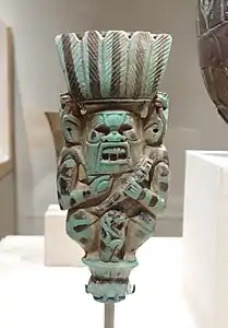Dieu protecteur.Terre cuite émailléeXXIIe dyn. Musée de Brooklyn