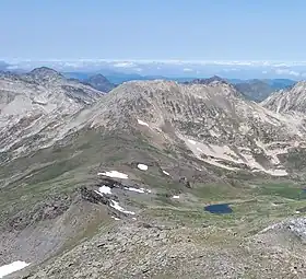 Puig de la Grava (et Portella de la Grava) depuis Ras del Carlit.
