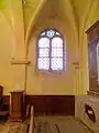 Chapelle nord, 2e travée, vue vers le nord.