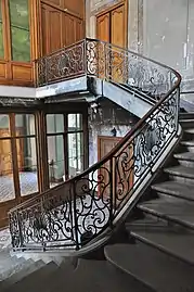 Rampe d'escalier de l'hôtel de Puivert.