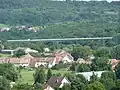 Le viaduc de la déviation de la N 83.